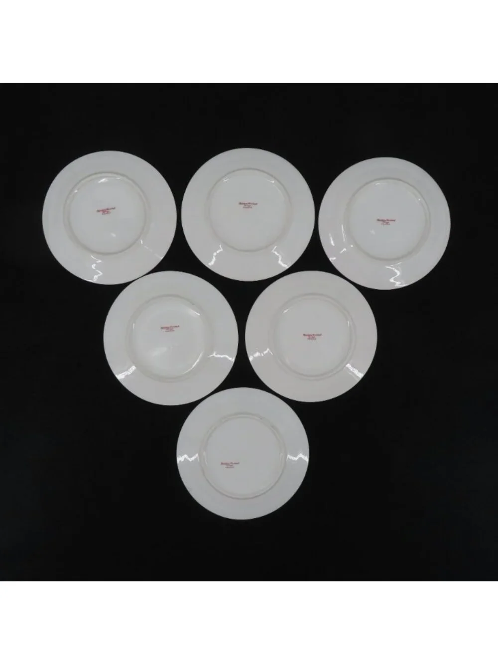 Theodore Haviland Set of 6 Plates 6.25in Pink Rose Flower Floral Swag Limoges